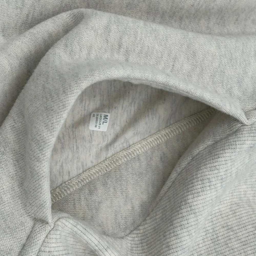 Lululemon Scuba Oversized Hoodie Heathered Core Ultra Light Grey M/L LW3IUJS